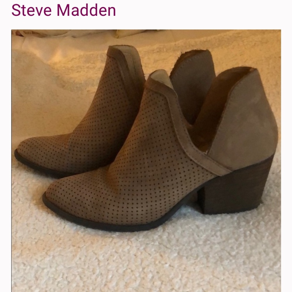 Steve Madden Brown Ankle Booties